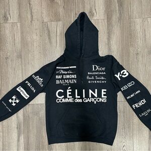 Black Promo Hoodie Designer Name Brands